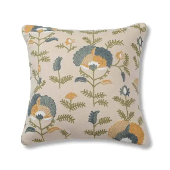 Iris Fleur Cotton Almond Multi Cushion Cover